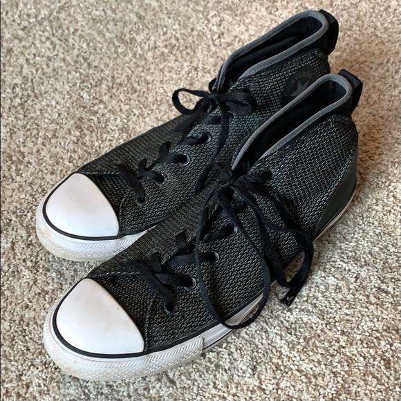 Converse Other - Converse Black and Gray High Tops Size 11